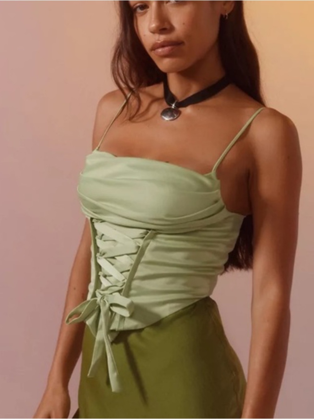 Silence + Noise Mimi Cowl Neck Halter Top Women’s Medium